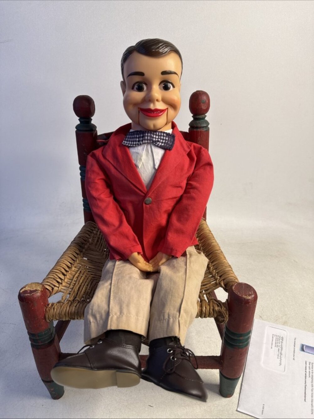 Vintage 1967 Ricky Little Ventriloquist Doll/Dummy Juro Novelty - WORKING - READ